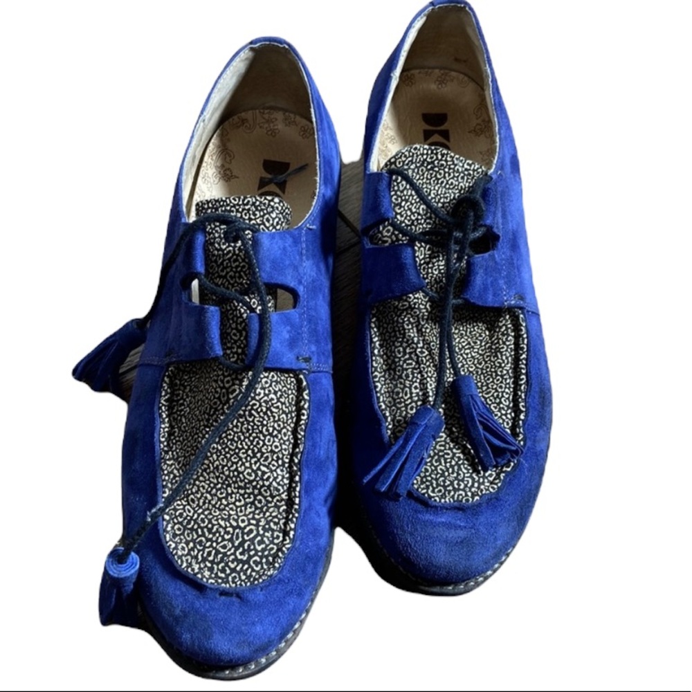 Dkode Percy Suede Tie Loafers Size 39